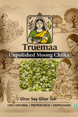Truemaa Premium Moong Chilka (Unpolished) – 1kg
