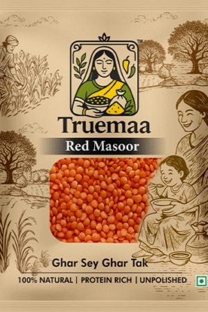 Truemaa Premium Red Masoor (Unpolished) – 1kg