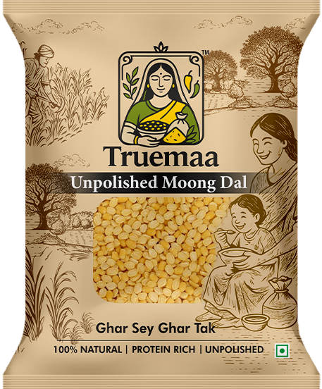 Truemaa Premium Moong Dal (Unpolished) – 1kg