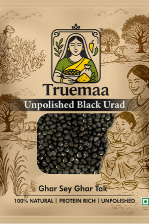 Truemaa Unpolished Black Urad Whole – 1kg