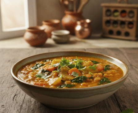 Red Masoor Dal & Vegetable Stew