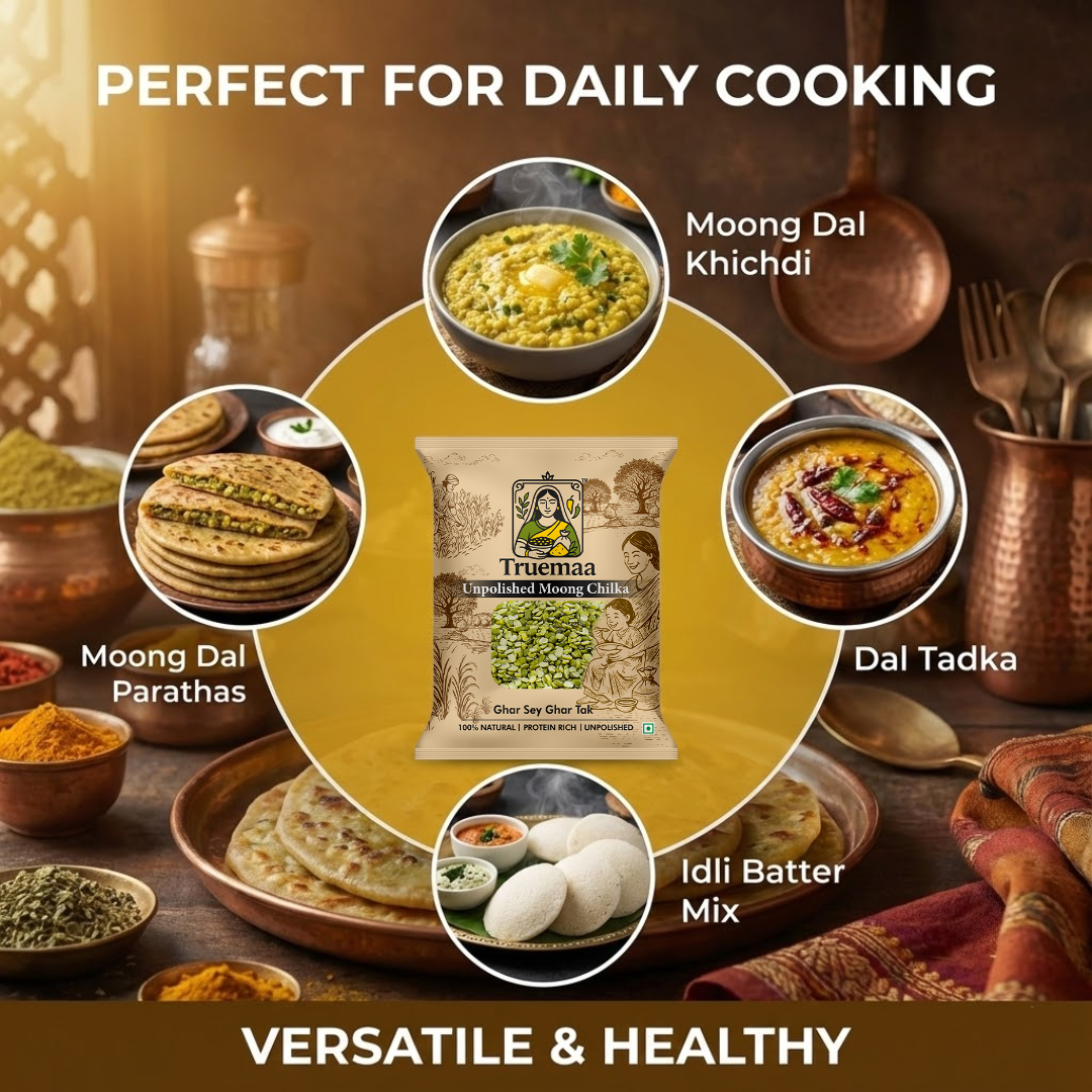 Truemaa Premium Moong Chilka (Unpolished) – 1kg - Image 6