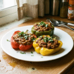 Rajma & Millet Stuffed Bell Peppers
